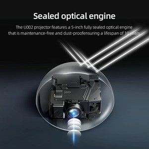 Projecteur de cinéma maison Android 1080p 4K, Smart TV Google, LCD, courte focale, 3D, Netflix, anti-poussière, laser, éducatif, AUN U002 - Product Image 4