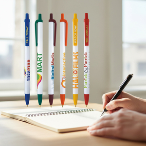 Bolígrafos Clic Stick de Marca B, Personalizados, Duraderos, de Plástico, Retráctiles, con Impresión de Serigrafía, Logotipo Personalizado, Promocionales - Product Image 6