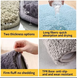 Tapis épais à poils longs, paillasson simple antidérapant et absorbant pour cuisine, salle <span class=keywords><strong>de</strong></span> bain et entrée - Product Image 3