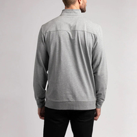Pulls de performance personnalisés pour hommes à manches longues avec fermeture éclair 1/4, vêtements de golf, pulls à quart de zip