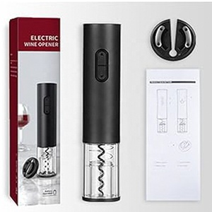 Chất Lượng Cao Rượu Vang Quà Tặng Pin Hoạt Động Tự Động Điện Rượu Vang Cụ Mở Đặt Thép Không Gỉ Rượu Vang Corkscrew Mở Bộ - Product Image 5