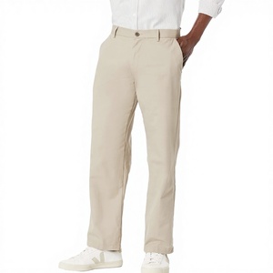 Pantalones de Golf Casuales de Lona con Logotipo Personalizado, Rectos, Lisos, Transpirables, de Cintura Media, Ligeros, para Hombre - Product Image 1