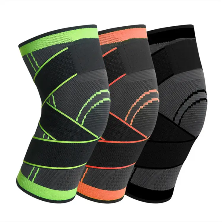Thicken Stabilize Patella Compression Knee Support Sports Wrap Pads Knee Brace For Arthritis Pain With Adjustable Straps