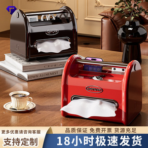 Lotuya Tissue Box With Remote Storage Multi Functional Black Home Decorative - Product Image 5