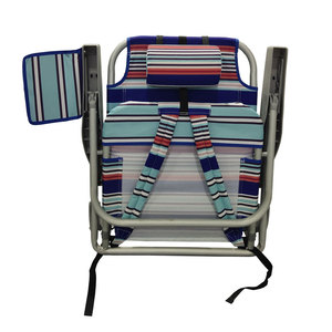 Silla <span class=keywords><strong>de</strong></span> <span class=keywords><strong>playa</strong></span> plegable, mochila plana clásica <span class=keywords><strong>de</strong></span> 5 posiciones personalizable - Product Image 3