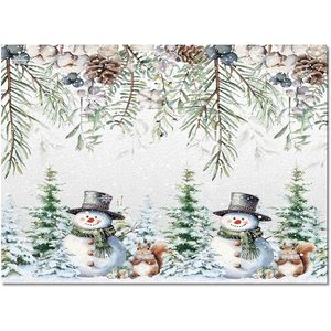 Noël bonhomme de neige tapis hiver arbres de noël et écureuil flocon de neige tapis antidérapant ensemble pour chambre salon décor à la maison - Product Image 3