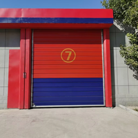 Porte sectionnelle rapide ABX en plastique et acier, coupe-feu, design moderne, pour atelier et entrepôt