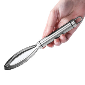 Stainless Steel Fish Scaler Thickened Anti-Splatter Heavy Duty Seafood Tool - Product Image 4