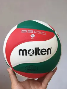 Voleibol Tiup Serat Mikro PU, 5500 Bola Voli Cair 5 Ukuran atau 5000 untuk Latihan atau Pertandingan