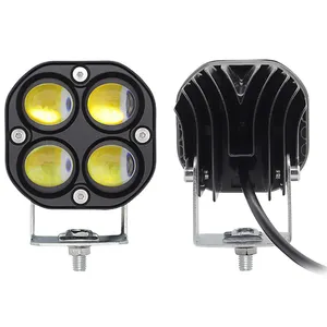 Değiştirilebilir renk 3 inç LED İş işık alçak gerilim beyaz sarı spot 4 lens inç far kamyon traktör offroad lamba