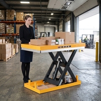 Plateforme élévatrice à ciseaux électrique stationnaire JIALITE série HW, sûre et stable, avec système anti-chute pour quai de chargement industriel