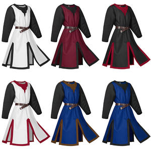 Disfraz Medieval para <span class=keywords><strong>Hombre</strong></span> Guerrero Caballero LARP Cosplay Túnica <span class=keywords><strong>Chaleco</strong></span> Bata Camisa Tabardo Abrigo Adulto Halloween Carnaval Fiesta de Disfraces - Product Image 2