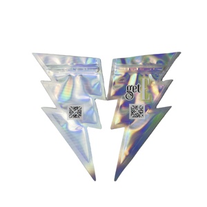 ถุงพลาสติกแบบโฮโลแกรมที่สามารถปรับแต่งได้สำหรับทุกรูปร่างอุปกรณ์เครื่องสำอางแผ่นอลูมิเนียมฟอยล์ PE - Product Image 1