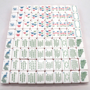 Juego de Mahjong Americano Acrílico Rosa de <span class=keywords><strong>4</strong></span> Capas, 160 Fichas con Jokeres Adicionales, Puntos, Rayos, Vientos y Flores - Product Image 3