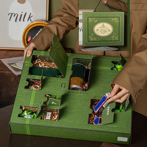 Con bandeja, <span class=keywords><strong>calendario</strong></span> <span class=keywords><strong>de</strong></span> <span class=keywords><strong>Adviento</strong></span> vacío <span class=keywords><strong>de</strong></span> Navidad, caja <span class=keywords><strong>de</strong></span> <span class=keywords><strong>Chocolate</strong></span> sorpresa, caja misteriosa ciega para colección <span class=keywords><strong>de</strong></span> galletas, regalo ornamental - Product Image 5