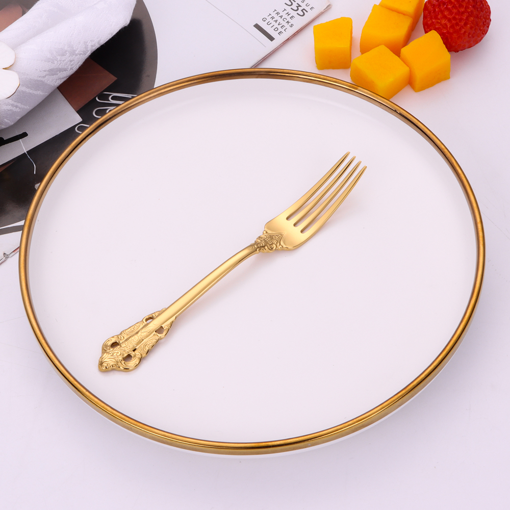 specchio oro - forchetta da torta