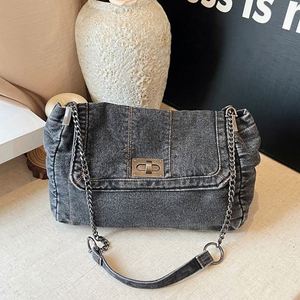 2026 Summer New Fashion Nylon Chain Tote <b>Bag</b> Large Capacity Shoulder <b>Messenger</b> <b>Bag</b> Polyester Magnetic Clasp Women Wholesale - Product Image 4