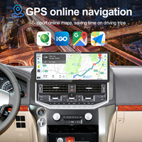 Navihua Nuevo Diseño Radio de Auto Android de 15.5'' con GPS, Multimedia, Carplay, Unidad Estéreo para Auto con DSP para Toyota Land Cruiser LC200 2007-2015