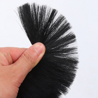 Brosse à lanières en poils de cheval, brosse d'étanchéité anti-poussière pour bas de porte et machines industrielles, longueur personnalisable