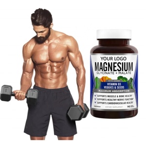 Cápsulas de Complejo de Magnesio Glicinato y Malato con Vitamina D3 para el Apoyo Muscular, 250 mg de Glicinato de Magnesio, Venta Caliente - Product Image 5