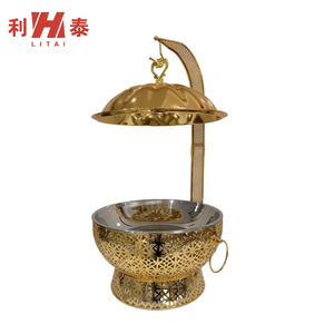 力远达热销8L酒店餐具皇家自助餐保温器套装金色黑色白色悬挂式保温盘适合餐厅餐饮 - Product Image 1