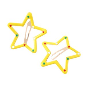 Barrette à cheveux étoile à cinq branches 12 cm en résine plastique, clip BB pour enfant, usage quotidien - Product Image 5