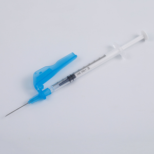 Jarum suntik <span class=keywords><strong>Luer</strong></span> Slip <span class=keywords><strong>Luer</strong></span> steril plastik sekali pakai medis dengan jarum pengaman - Product Image 3
