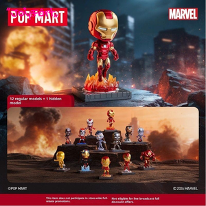 POP MART Mar Vels Ir Ons Mans Chronicles Series Blind Box, <span class=keywords><strong>Figurine</strong></span> d'action, Modèle de collection, Ornement de décoration de bureau - Product Image 2