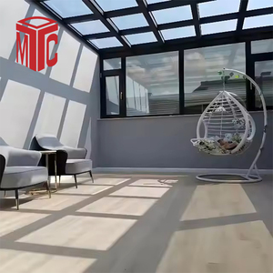 Vente directe d'usine : Véranda à toit plat de style européen et maison en verre de conception chinoise pour une accessibilité directe à la lumière du soleil - Product Image 4