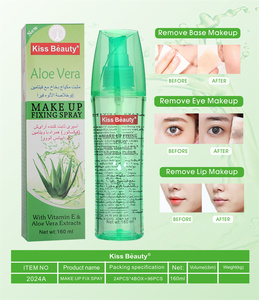 Kiss Beauty 160ml Vitamine E Aloë Vera Make-up Fixerende Spray Aangepaste Logo Private Label Waterdichte Make-up Fixerende Spray <span class=keywords><strong>Mist</strong></span> - Product Image 4