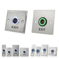 Interrupteur infrarouge sans contact 12V IP66 avec logo personnalisé, interrupteur de sortie de porte sans contact avec indication LED