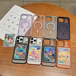 Nueva Funda Magnética para Teléfono con Soporte para Tarjetas de 64x90mm para iPhone, Cubierta Protectora Magnética Resistente para Tarjetas Pokémon - Product Image 2