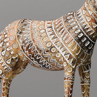 Figurines Totemiques Africaines en Bois Sculpté à la Main, Animaux (Mouton, Antilope) pour Décoration Intérieure – Exportateurs Indiens