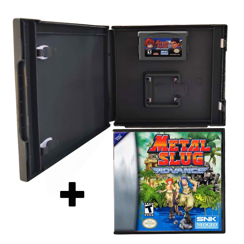 Metal Slug Advance - Boîte de rechange avec option plateau intérieur - NTSC - Game Boy Advance/GBA - carton épais. Qualité supérieure ! - France