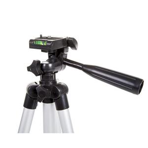 Trípode plateado para cámara con patas ajustables y cabezal de bola para fotografía estable - Product Image 6