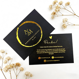 Tarjetas <span class=keywords><strong>de</strong></span> Visita Personalizadas al por Mayor con Logotipo en Papel Reciclado Dorado, Tarjetas <span class=keywords><strong>Postales</strong></span> <span class=keywords><strong>Publicitarias</strong></span>, Tarjetas <span class=keywords><strong>de</strong></span> Agradecimiento con Tinta Ecológica para Marca Corporativa - Product Image 4
