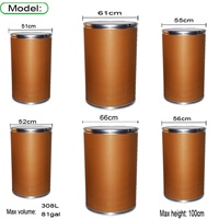 Fût de transport en papier kraft brun de 30 gallons