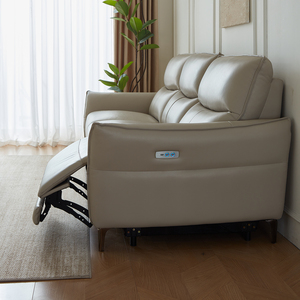 Sofá Reclinable Eléctrico Minimalista de Cuero Genuino, Sofá Reclinable <span class=keywords><strong>Motorizado</strong></span> de <span class=keywords><strong>3</strong></span> <span class=keywords><strong>Plazas</strong></span>, Muebles para Sala de Estar - Product Image 5