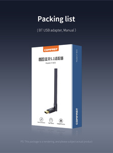 Comfast Blue Tooth USB <strong>Dongle</strong> Adapter Blue-tooth 5.1 <strong>Receiver</strong> Wireless Mini USB <strong>Dongle</strong> Adjustable Antenna <strong>Receiver</strong> for Laptop - Product Image 6