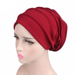 9 couleurs Chemo Turbans <span class=keywords><strong>bandeau</strong></span> couvre-chef écharpe bonnet chapeau - Product Image 3