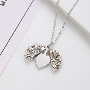 Ywyywyyywyyggunisex अनुकूलित स्टेनलेस स्टील सूरजमुखी गर्दन उच्च गुणवत्ता वाले छुट्टी उपहार गहने खाली - Product Image 3