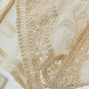 <span class=keywords><strong>Cardigan</strong></span> en dentelle crochetée bohème, cache-maillot de plage <span class=keywords><strong>vintage</strong></span> brodé à manches chauve-souris ajourées pour <span class=keywords><strong>femme</strong></span>, haut décontracté en maille ample - Product Image 6