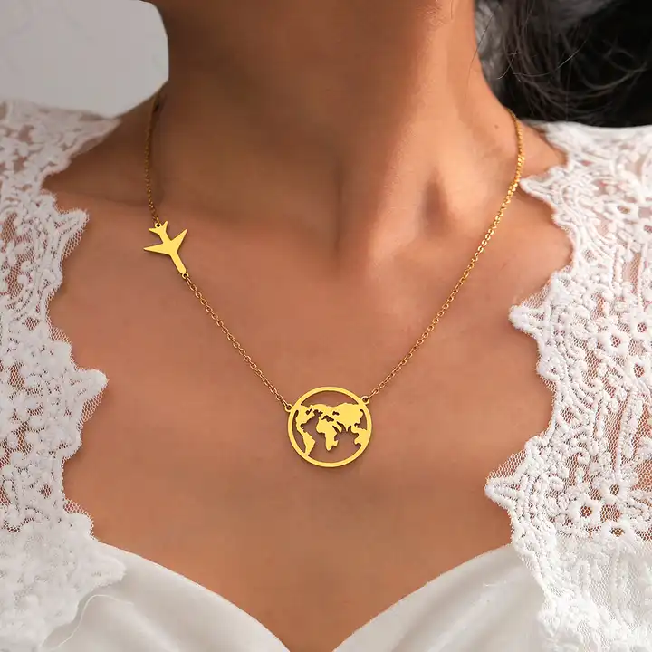 Buy Yellow Gold Necklaces & Pendants for Women by Bhima Jewels Online |  Ajio.com