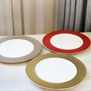 Platos de Cerámica Ecológicos Rojos para Filetes y Pasta, Platos para Postre, para Hoteles, Restaurantes y Fiestas - Product Image 2