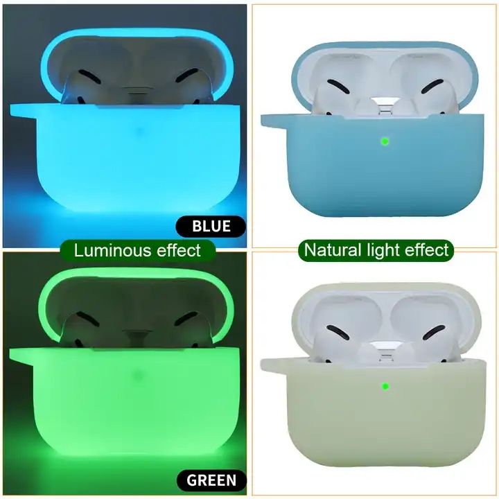 Silicone Airpods Case Glow In The Dark Glow Airpod Lights Glow In