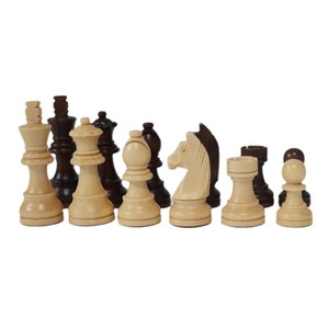 Juego de Ajedrez de lujo duradero de alta calidad, piezas <span class=keywords><strong>Staunton</strong></span> de madera de triple peso de 3,75 pulgadas, figuras altas King para juegos - Product Image 1