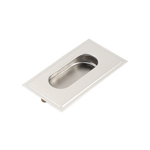 Tirador de cajón oculto de acero inoxidable, diseño minimalista rectangular, accesorio para muebles antirrobo - Product Image 1