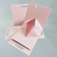 Caja de Regalo de Cartón Personalizada con Asa Troquelada, Caja de Papel Portátil para Regalos y Empaquetado Minorista de Boutique