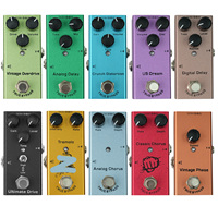 Amplificador de Guitarra Mini Overdrive Vintage a Precio de Fábrica, Pedal de Efectos Eléctricos True Bypass, Metálico