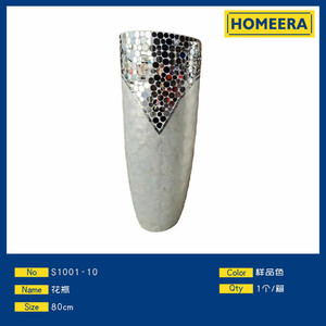 Elegante vaso da pavimento dal Design moderno da 80cm in vetro per la casa e la decorazione della festa di nozze per il soggiorno - Product Image 1